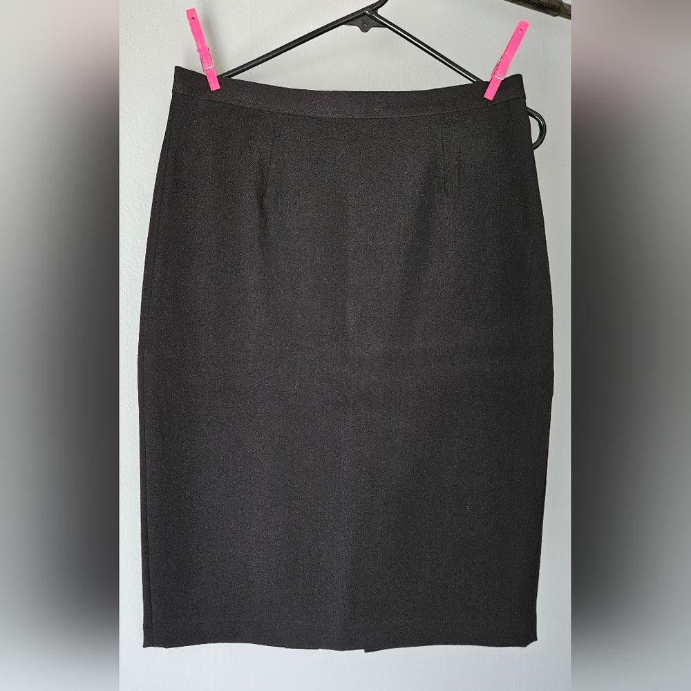Fletcher By Lyell Classic Black Pencil Skirt